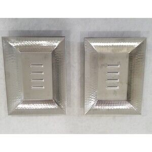 Hammered edge stainless trays made in india new